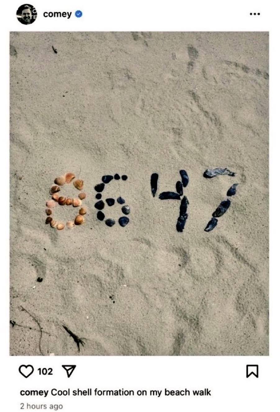 What does ‘8647’ mean? As cryptic number is shared by former FBI Director James Comey