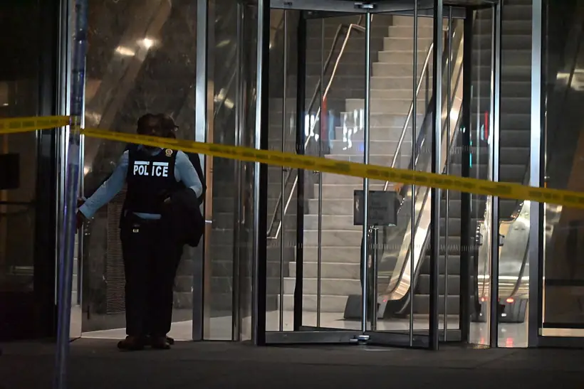 Gunman ‘spared woman’s life’ during New York office shooting spree where he killed four people