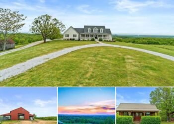 5-Bedroom Home with Guest Cabin on 94 Acres in Marshall, Arkansas