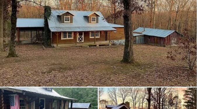 Log Cabin on 3.6 Private Acres Near Tompkinsville, KY
