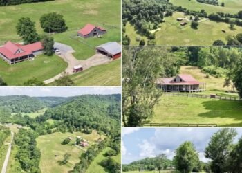 Spacious Tennessee Homestead with 33 Acres of Pasture and Timber in Woodbury