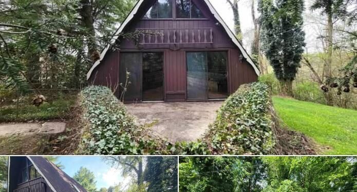 Updated A-Frame Retreat on 0.33 Acres in Fairmont, West Virginia