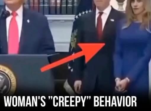 Woman’s “strange behavior” during White House press conference goes viral