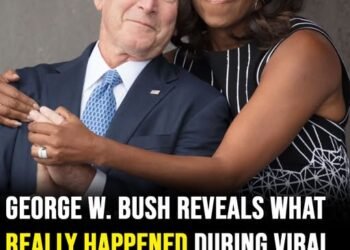 George W. Bush reveals what really happened during viral funeral interaction with Michelle Obama