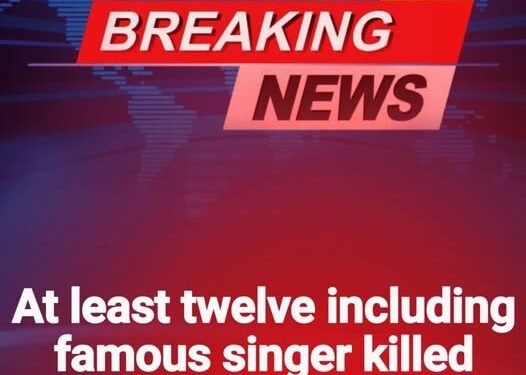 SOTD – Twelve dead including famous singer in plane crash off remote island!