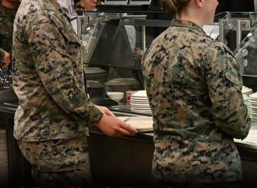 US soldiers shares concerning photo of food being served