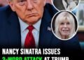 Nancy Sinatra issues 3-word attack at Donald Trump as he posts video of Frank Sinatra singing