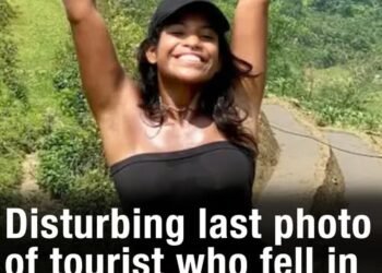 Disturbing last photo of tourist who fell in volcano and was left to die by guide