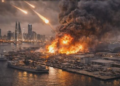 Iran Strikes Back – Black Smoke Engulfs US Navys 5th Fleet HQ!