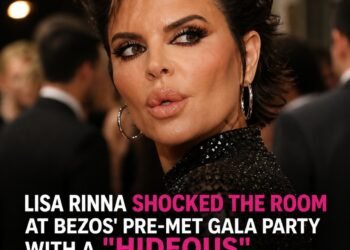 Lisa Rinna Stuns in Daring Feathered Gown at Bezos Pre-Met Gala Party – Photos