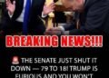SENATE JUST SHOCKED TRUMP 79-18! YOU WON’T BELIEVE WHY! Full Details in the First Comment! ⬇️