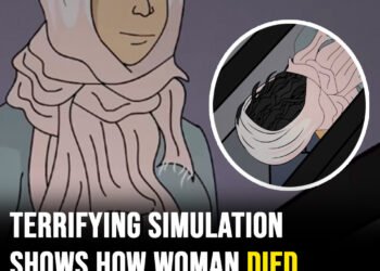 Terrifying simulation shows how woman died on escalator after scarf got caught in machine