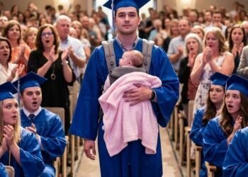 High School Senior Walks On Stage Holding Newborn Baby And Leaves The Entire Audience In Tears After Woman Mocks His Mother