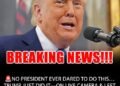 No President Ever Tried This. Trump Just Did — On Live Camera