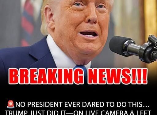 No President Ever Tried This. Trump Just Did — On Live Camera