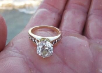 Woman Finds Diamond Ring On Beach