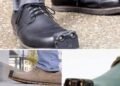 If you spot someone wearing these shoes, stop what you’re doing and look around. You had probably better know what it means  I had no idea…See the continue in the first comment