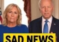 Joe Biden with tears in his eyes make the sad announcement