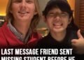 Friend reveals final text after missing student is found dead in Japan after days-long search