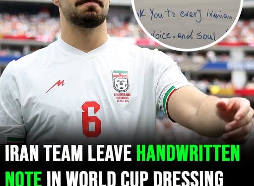 Iran team leave note in World Cup dressing room after being forced to follow strict rules in the U.S