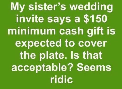 Is It Rude to Ask Wedding Guests for a Minimum Cash Gift? The Debate Dividing Modern Weddings