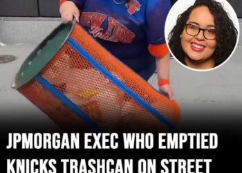 JPMorgan Executive Fired After Viral Knicks Parade Trash Can Incident