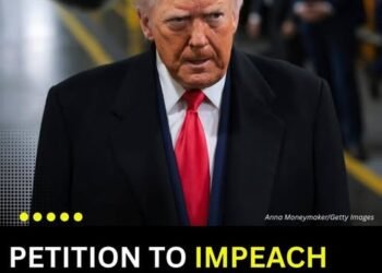 A petition calling for the impeachment of President Donald Trump