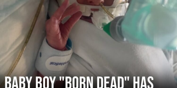 Baby boy “born dead” has been “brought back” to life after emergency surgery as parents speak out