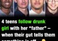 4 skateboarders step up to protect young woman