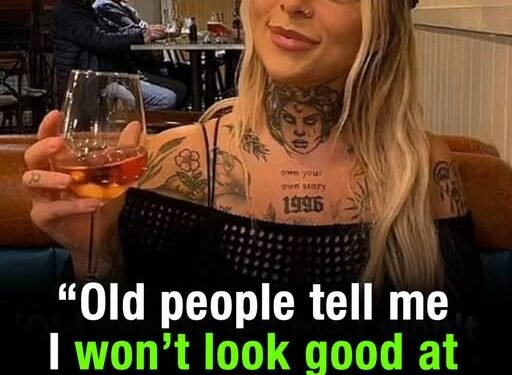 Woman hits back at older people for judging tattooed body