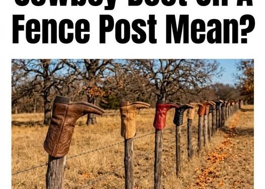 The Meaning Behind A Boot On A Fence Post