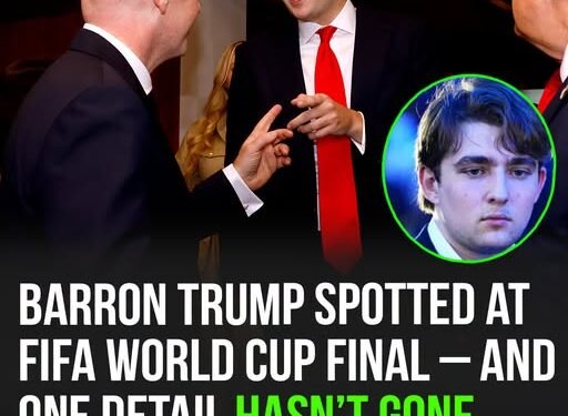 Barron Trump spotted at the FIFA World Cup Final – one detail doesn’t go unnoticed