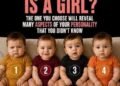 Psychological test: Which of these four babies is a little girl?
