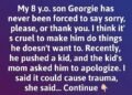 I Stopped Forcing My Son To Say “Thank You” And “Sorry”…