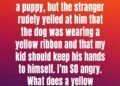 This Is What a Yellow Ribbon on a Dog Collar Means