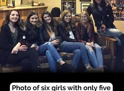 The internet is baffled by this optical illusion of six girls with only five pairs of legs