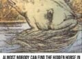 Only certain people can see the horse in this picture – are you one of the special few?