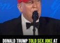 Trump pulls out a ‘Trump 2028′ hat and tells sex joke that gets complete silence at the White House Correspondents’ Dinner