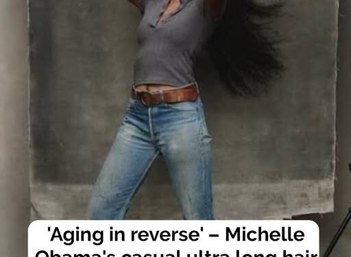 Michelle Obama’s casual look with ultra-long hair shocks people