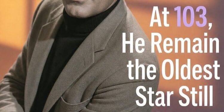 At Almost 103, He Continues to Shine as Hollywood’s Oldest Star