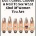 Don’t Cheat: The Nail You Pick Reveals Your Two Sides as a Woman