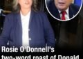 Rosie O’Donnell’s two-word roast of Donald Trump after he threatened to revoke her citizenship