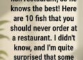10 Restaurant Fish Choices You Should Avoid and Better Seafood Options to Order Instead