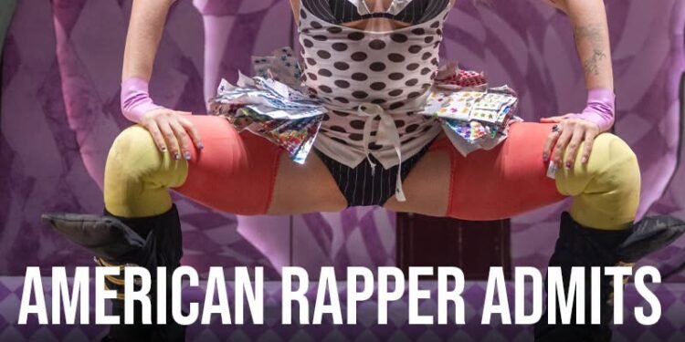 American rapper admits to free bleeding during onstage performance leaving people divided