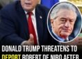 Donald Trump threatens to deport Robert De Niro after actor’s “sick and demented” comment about him