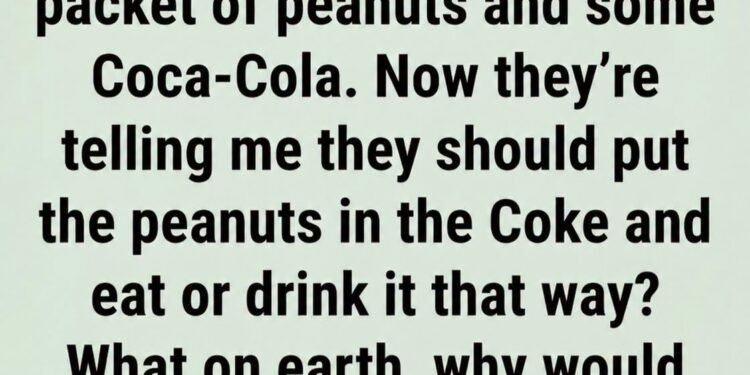 The Glass Bottle Secret, Why Thousands Of People Are Putting Peanuts In Their Coke