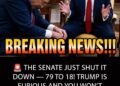 SENATE JUST SHOCKED TRUMP 79-18! YOU WON’T BELIEVE WHY!
