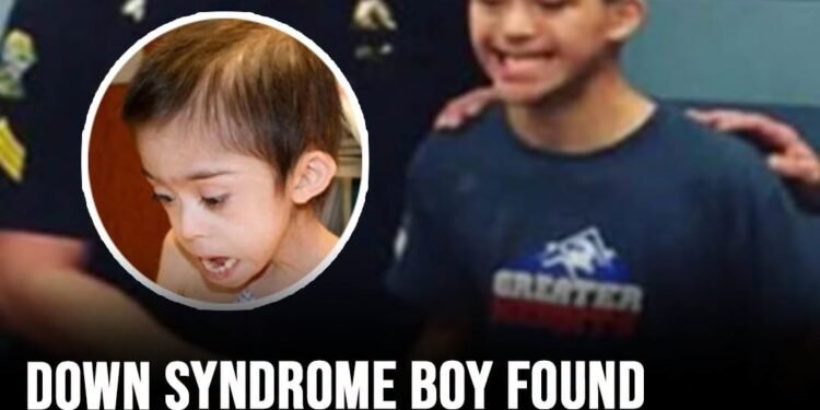 Boy with Down syndrome found starving and locked in attic is reunited with officers who rescued him