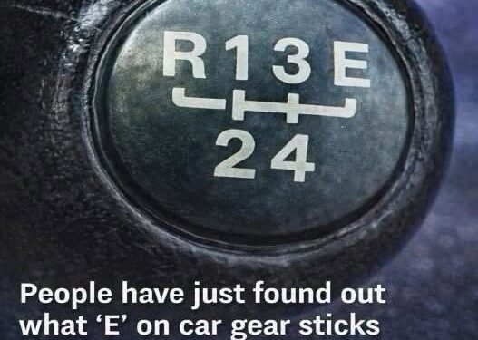 People Have Just Found Out What ‘E’ on Car Gear Sticks Actually Stands For