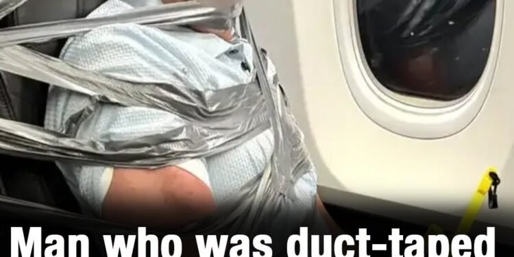 Man who was duct-taped to plane seat after ‘racist meltdown’ finally breaks silence